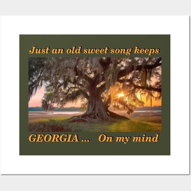 Georgia on my mind - Live Oak tree Wall Art by Time Travelers Nostalgia